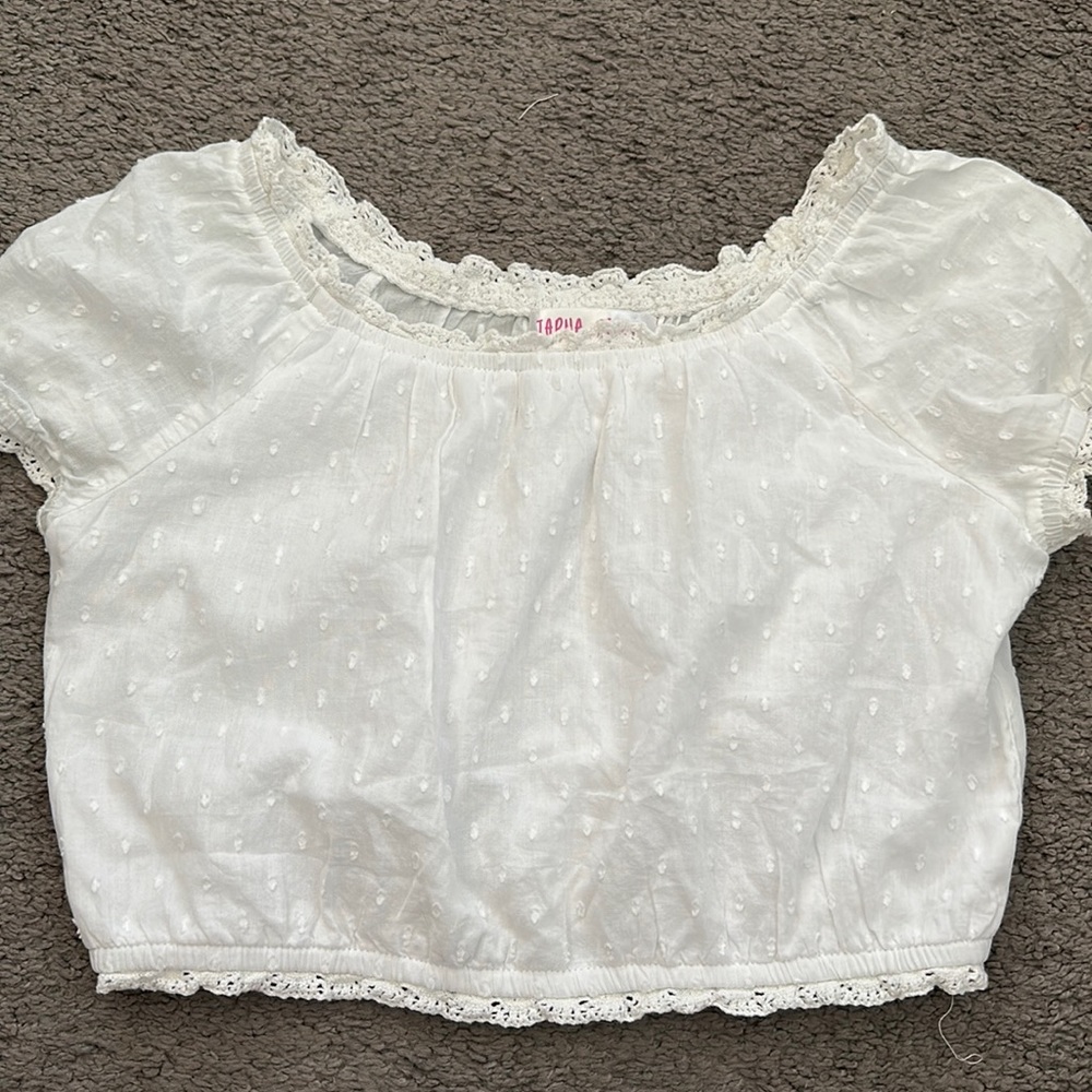 White crop top for girl